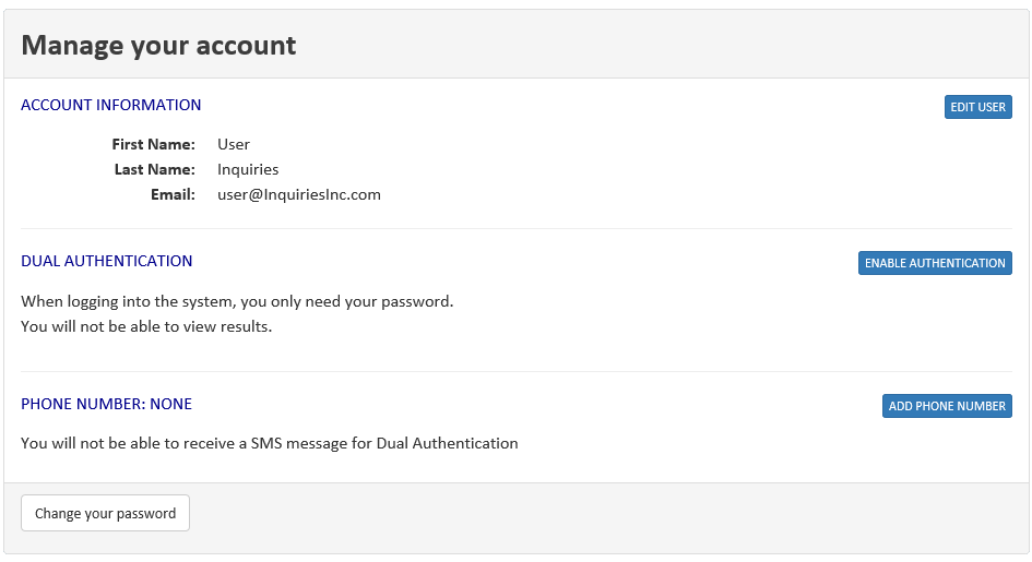 Account Management